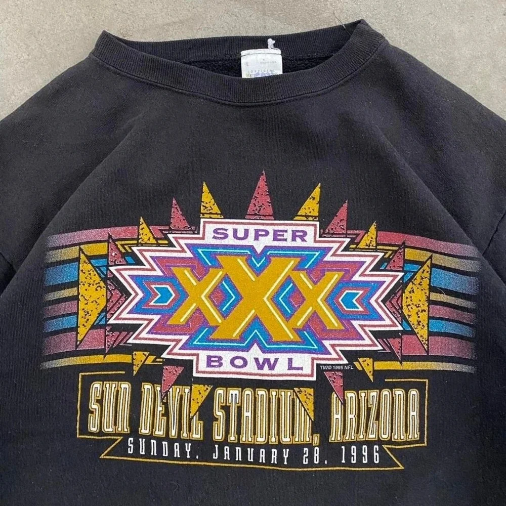 Vintage NFL‎ Super Bowl XXX Sun Devil Stadium Tempe Arizona ASU Crewneck Size L